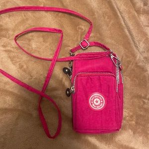Pink cross body bag